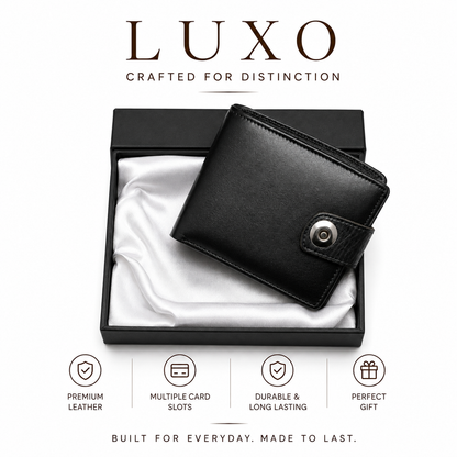 LX-101 Premium Leather Wallet With Customize Name & Number