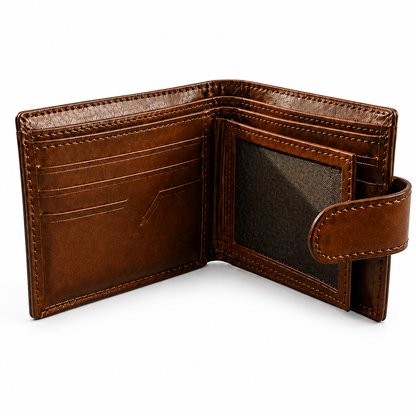 Lx-104 Premium Leather Wallet With Customize Name & Number
